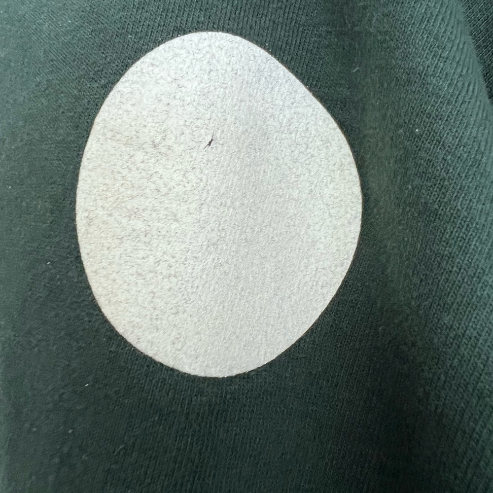 Clare V Oversized Forest Green "OUI" Graphic Sweatshirt XL - Picture 8 of 10